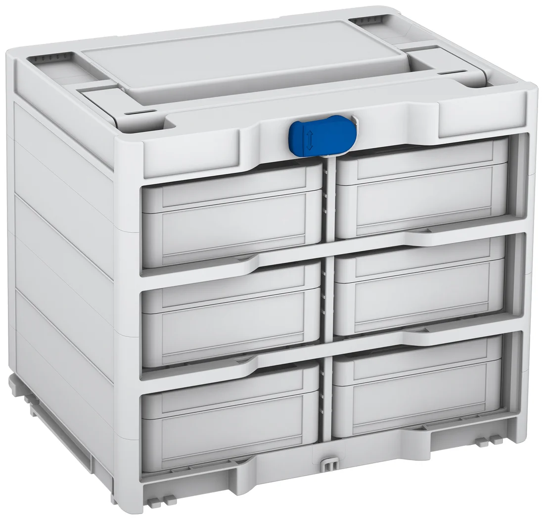 Systainer³ Rack/6 M 337 六格抽取架（含 6 只 S 76） 产品图